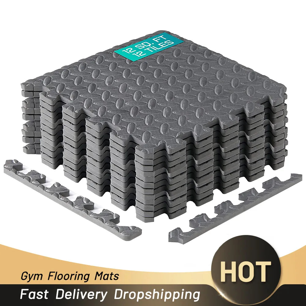 4~24Pcs  Interlocking Gym Flooring