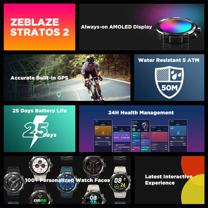 Zeblaze Stratos 2 GPS Smart Watch