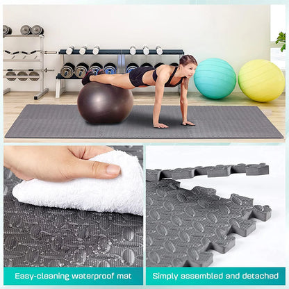 4~24Pcs  Interlocking Gym Flooring