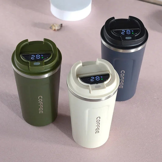 380/510ml Thermos Coffee Mug With Temperature Display